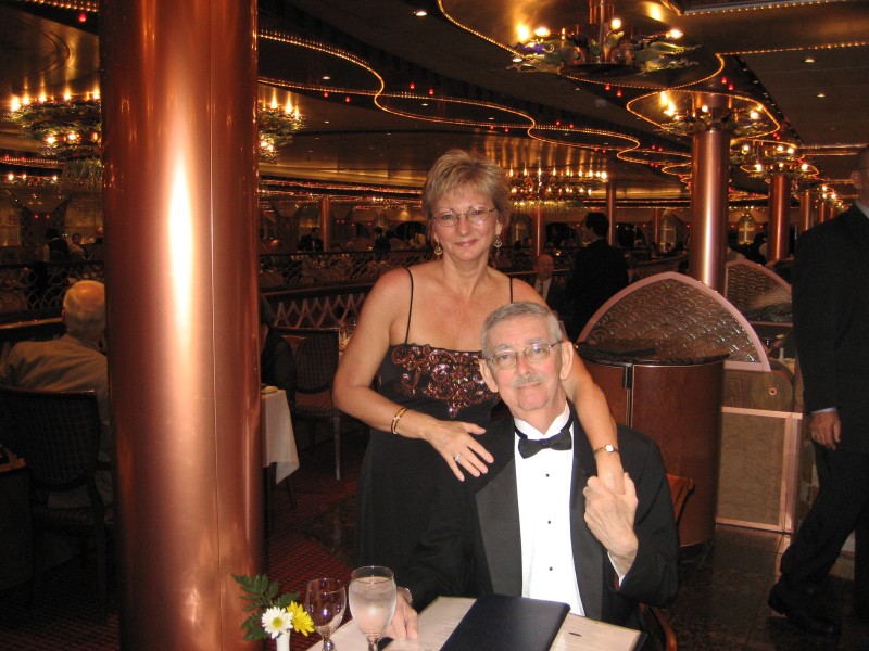 Don & Linda at Truffles Retaurant - First Formal Night