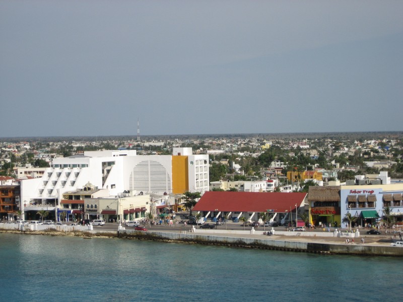 More Cozumel Shoreline from the Ship - Late Afternoon