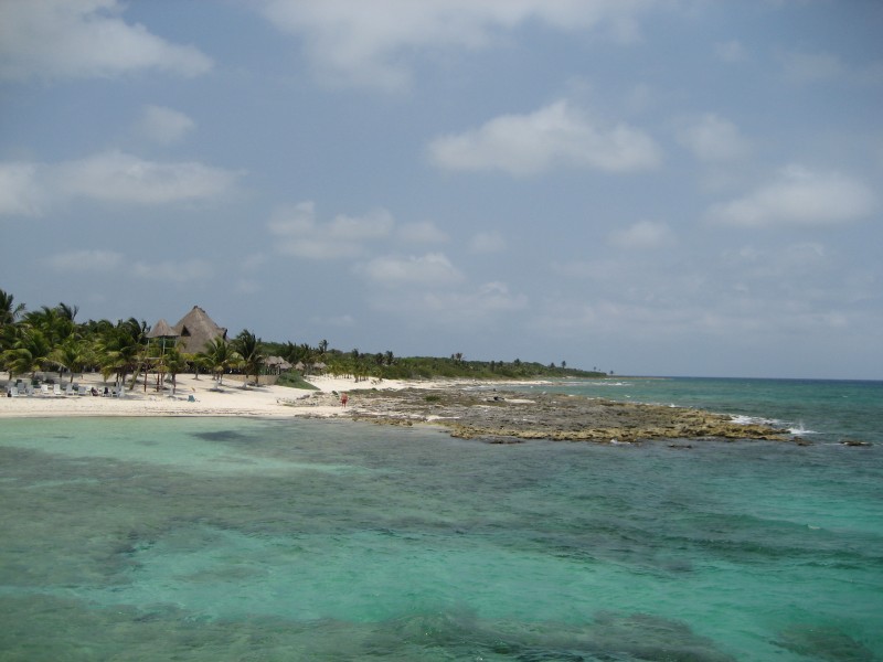 The Coastline of Costa Maya (Mahahual, Mexico)